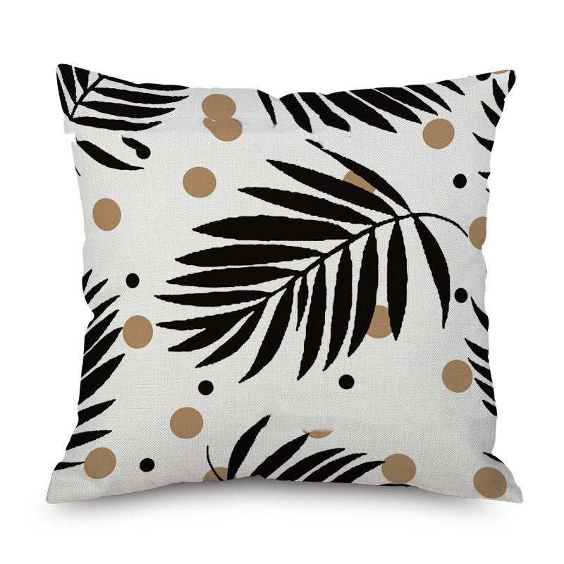 Linen Pillowcase Linen Pillow Car Sofa Pillow Cushion Bedside Back Pillow