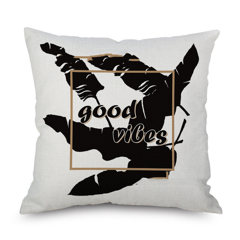 Linen Pillowcase Linen Pillow Car Sofa Pillow Cushion Bedside Back Pillow