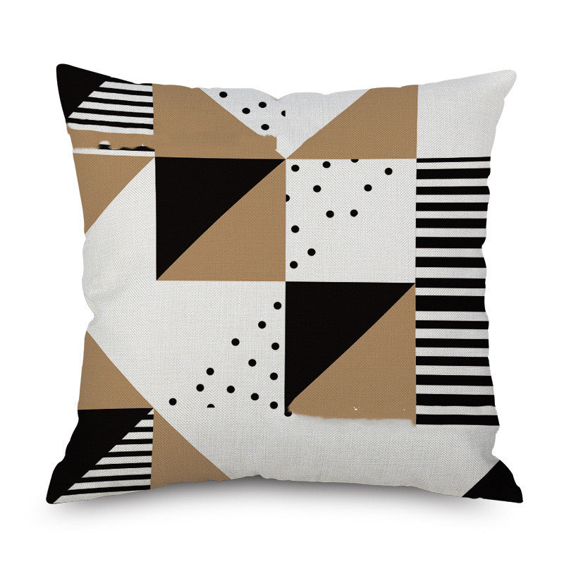 Linen Pillowcase Linen Pillow Car Sofa Pillow Cushion Bedside Back Pillow
