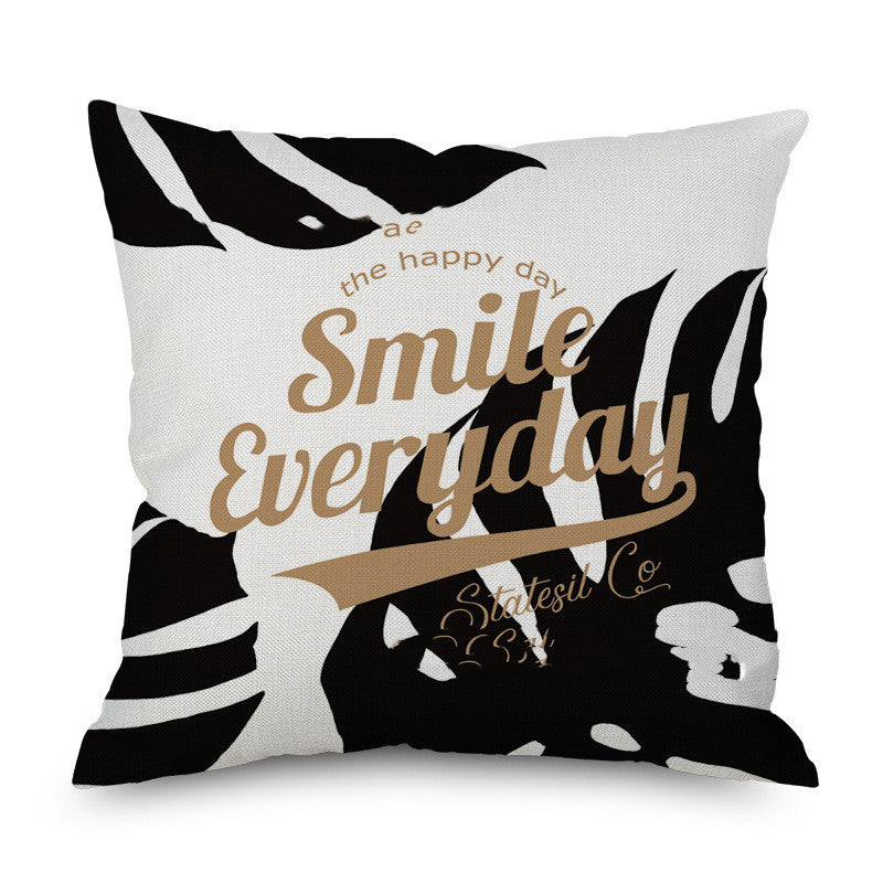 Linen Pillowcase Linen Pillow Car Sofa Pillow Cushion Bedside Back Pillow