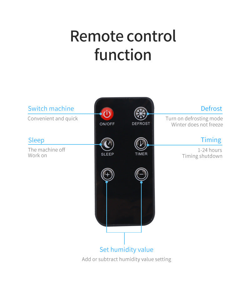 Smart Mini Dehumidifier With Remote Control