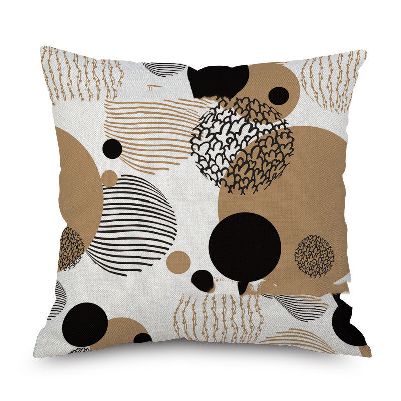 Linen Pillowcase Linen Pillow Car Sofa Pillow Cushion Bedside Back Pillow