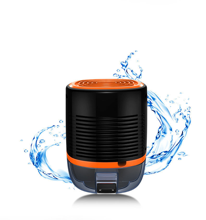 Black and Orange Designed Silent Household Dehumidifier