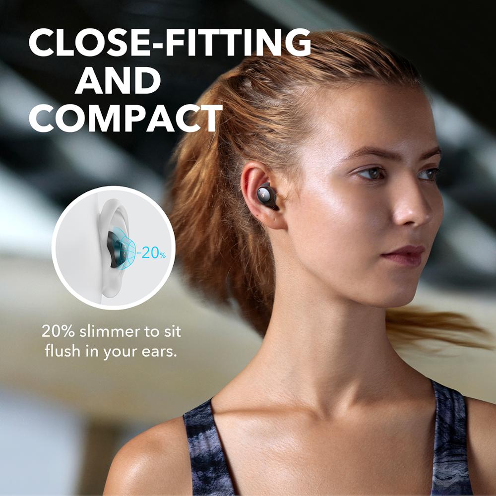 Anker Soundcore Spirit Dot 2 True Wireless Earbuds, bluetooth earphones Deep Bass IPX7 Waterproof Sweatproof Fast Charge