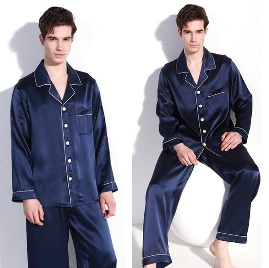Men's Pure Silk 16 Pajama Set