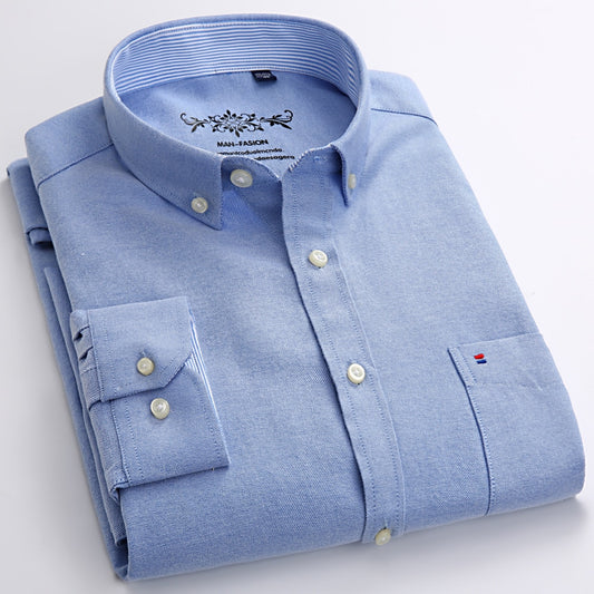 Men's Long Sleeve Oxford Shirt, Various Designs