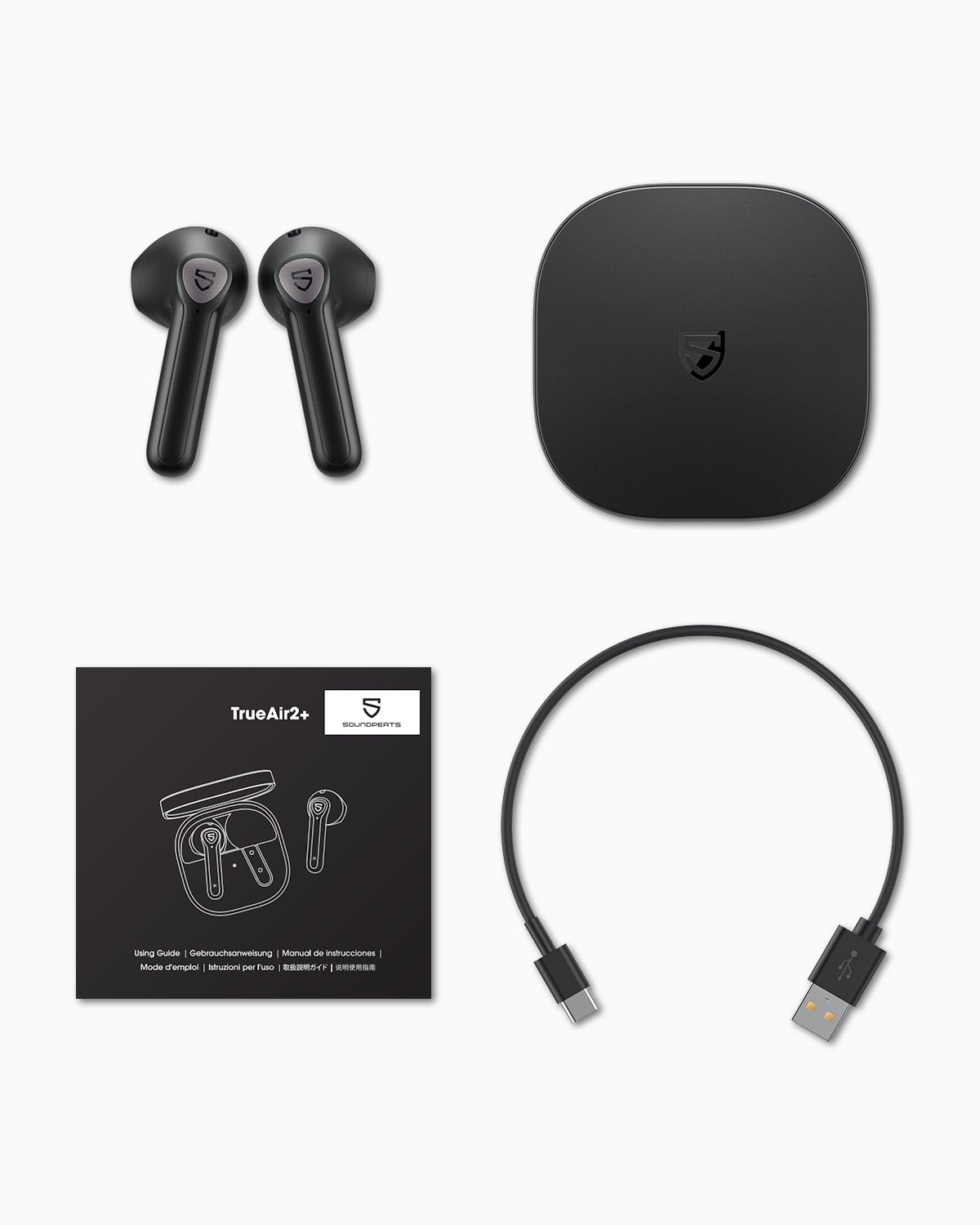 SOUNDPEATS TrueAir2 + Wireless Earphones QCC3040 aptX-adaptive Bluetooth V5.2 Earbuds 4-Mic CVC 8.0 Noise Cancellation Game Mode