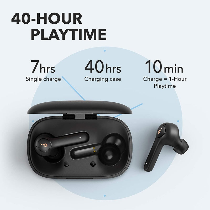 Anker Soundcore Life P2 bluetooth earphones, true wireless earbuds with 4 Microphones, CVC 8.0 Noise Reduction, IPX7 Waterproof