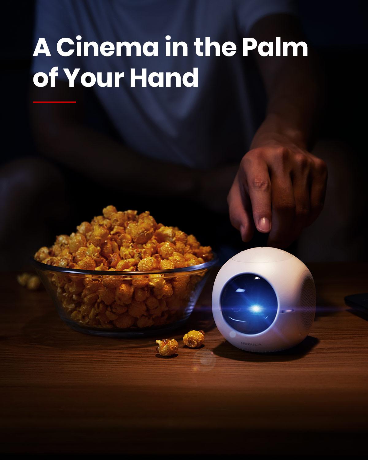 Anker Nebula Astro movie mini projector, small portable projector with 100 ANSI lumens, Android 7.1