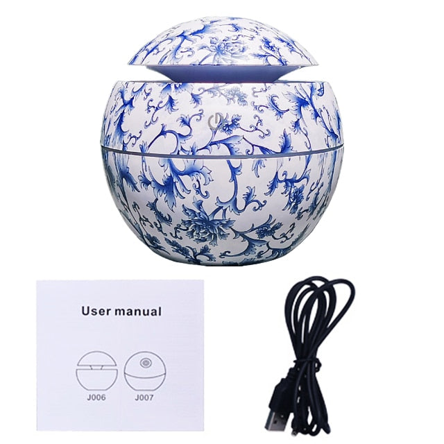 Wood Ultrasonic Humidifier Electric Air Aroma Diffuser