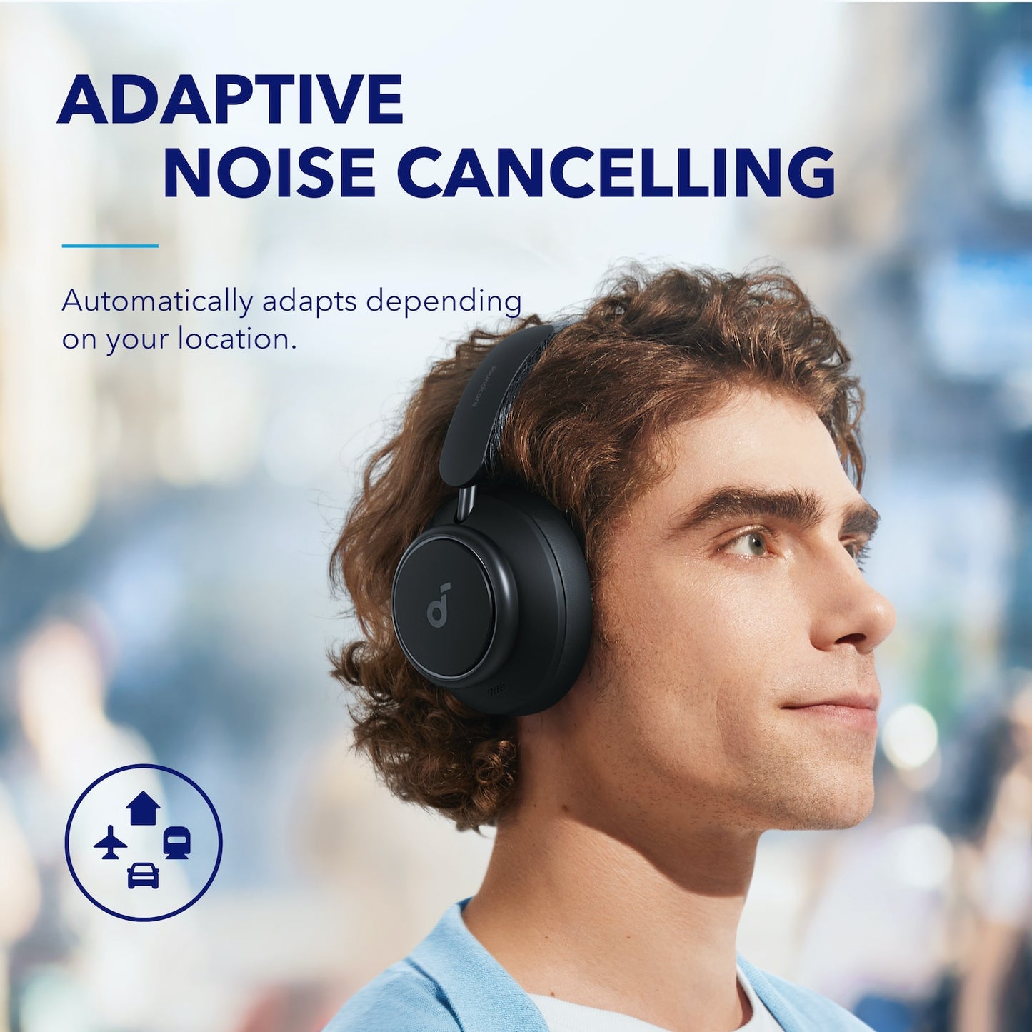 soundcore Anker Space Q45 Adaptive Noise Cancelling Headphones Ultra Long 50H Playtime App Control Hi-Res Sound Bluetooth 5.3