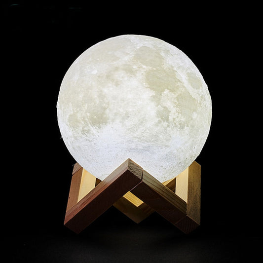 Rechargeable Moon Lamp LED Night Light, Creative Touch Switch Moon Light