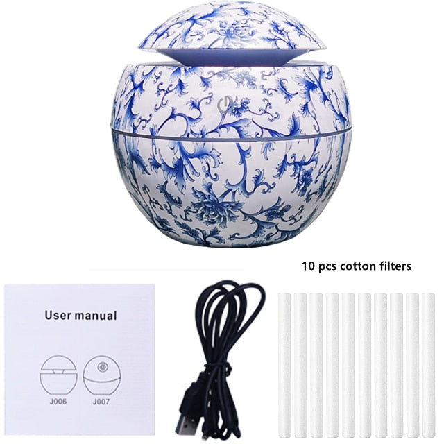 Wood Ultrasonic Humidifier Electric Air Aroma Diffuser