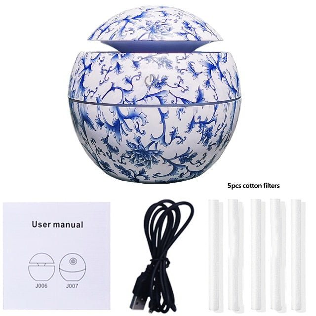 Wood Ultrasonic Humidifier Electric Air Aroma Diffuser