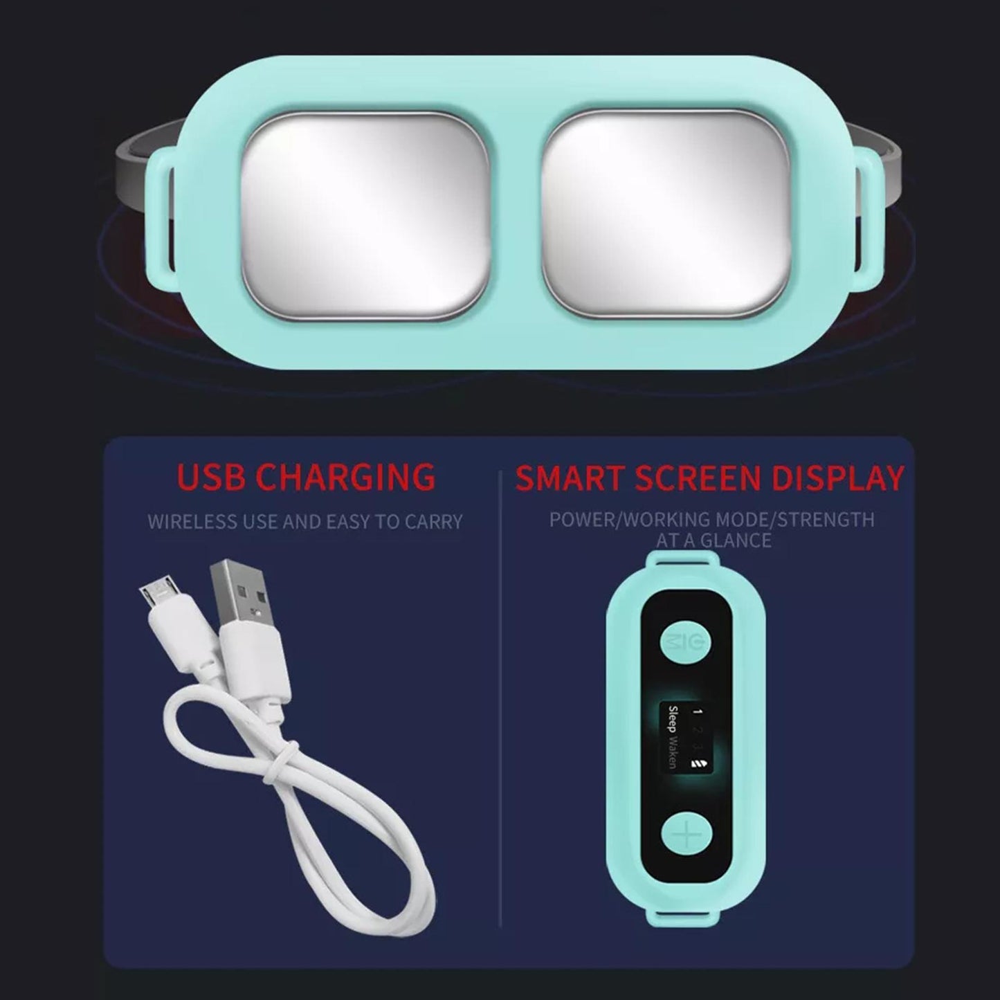 Sleep Aid Device with Foot Strap or Handheld
