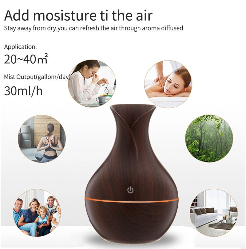 Ultrasonic Air Humidifier Aromatherapy Diffuser