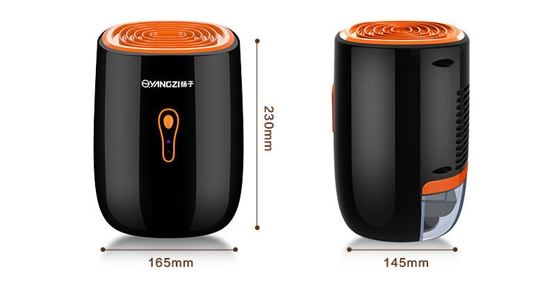 Black and Orange Designed Silent Household Dehumidifier