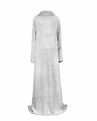 Warm Blanket Long Coral Fleece Blanket With Sleeves Coral Fleece Pocket Blanket Winter Wash Flannel Blankets