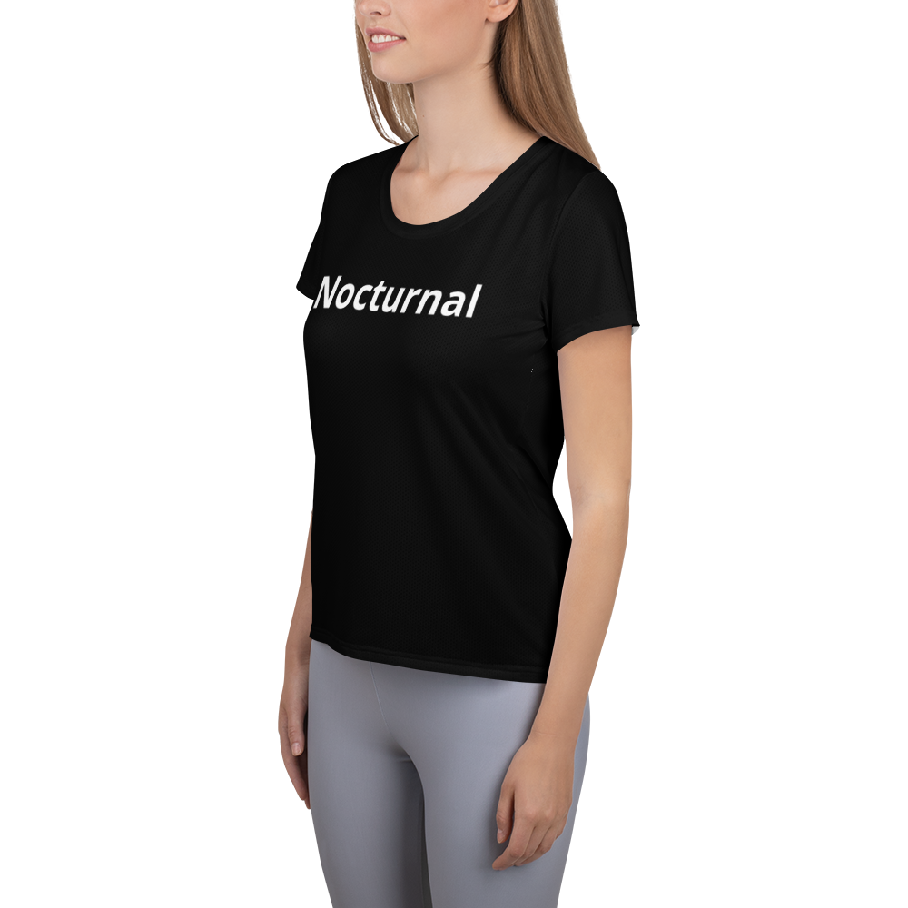 "Nocturnal" Women's Athletic T-shirt