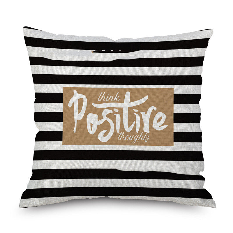 Linen Pillowcase Linen Pillow Car Sofa Pillow Cushion Bedside Back Pillow