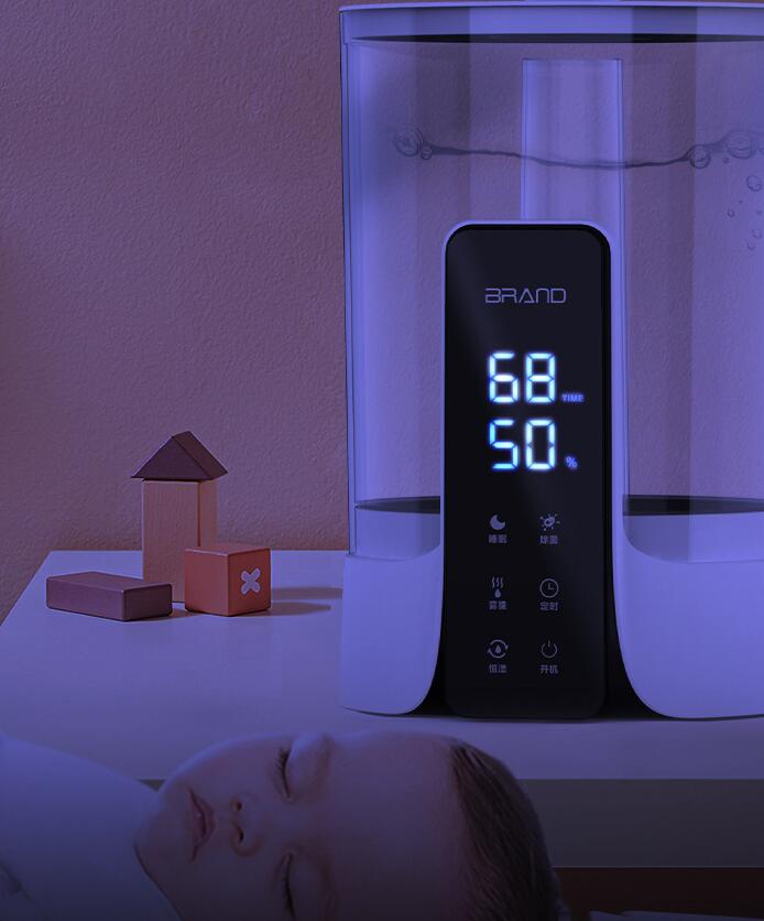 Ultrasonic Silent Atomizing Air Humidifier For Household Use