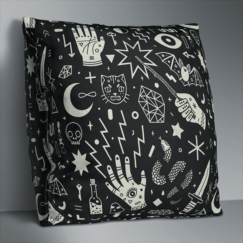 Simple Pattern Throw Pillowcase Polyester Pillow Case