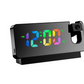 New 3D Projection Alarm Clock LED Mirror Clock Display With Snooze Function For Home Bedroom Office Desktop Table Clock