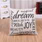English alphabet linen sofa pillow