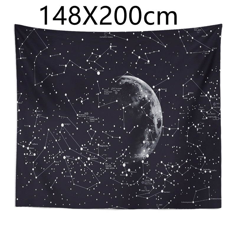 Constellation Tapestry Fantasy Starry Sky Blanket Galaxy Space Pattern