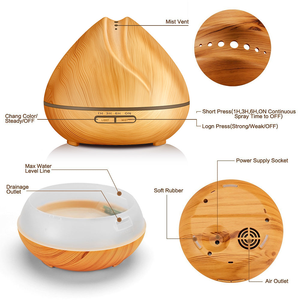 Wood grain humidifier