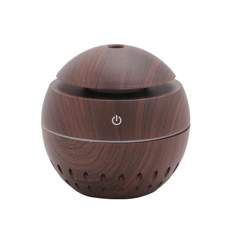 Wood Grain Humidifier USB Colorful Night Light Car