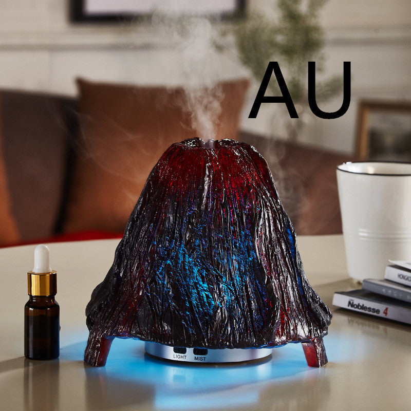 Ultrasonic Air Aroma Diffuser Volcano Humidifier Colorful Night Light Mist Maker Desktop Aroma Sprayer