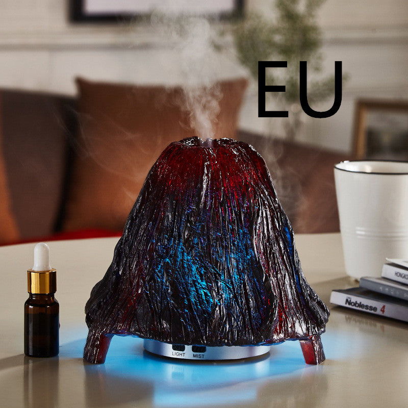 Ultrasonic Air Aroma Diffuser Volcano Humidifier Colorful Night Light Mist Maker Desktop Aroma Sprayer