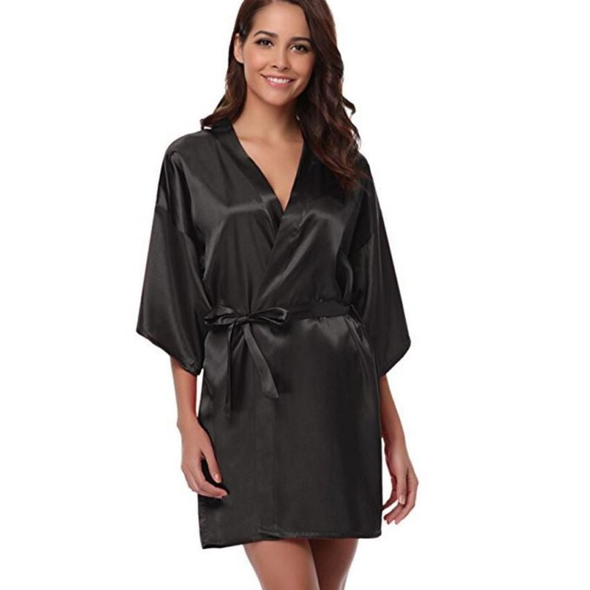 Women's Satin Kimono Robe