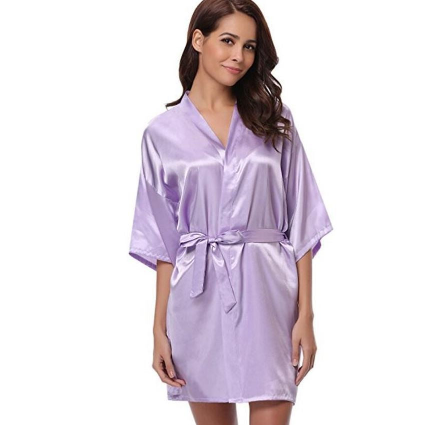 Women's Satin Kimono Robe