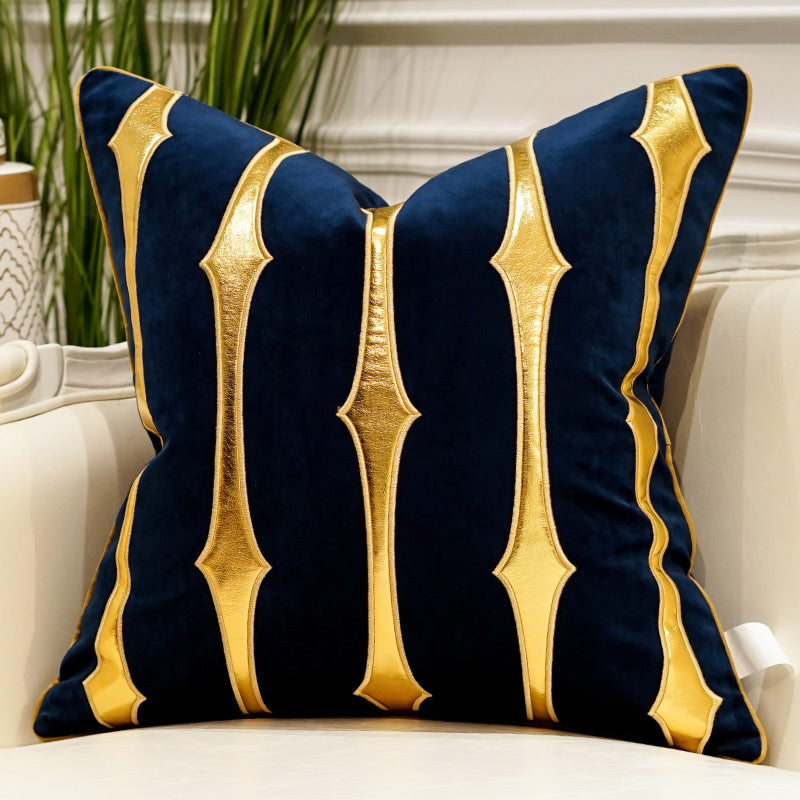 Embroidered Throw Pillow for Modern Light Luxury Sofa