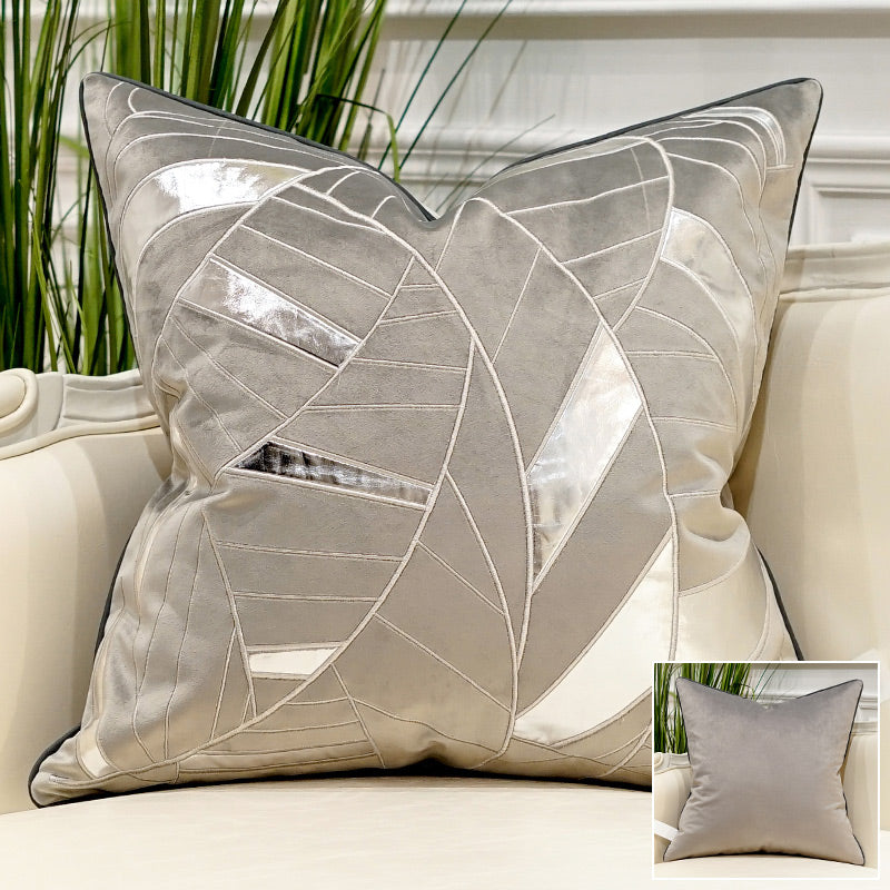 Embroidered Throw Pillow for Modern Light Luxury Sofa