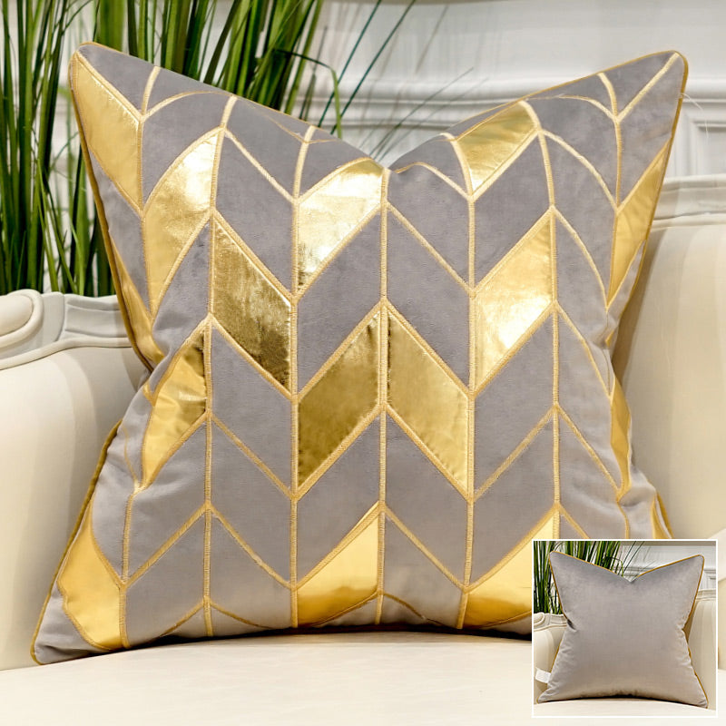 Embroidered Throw Pillow for Modern Light Luxury Sofa