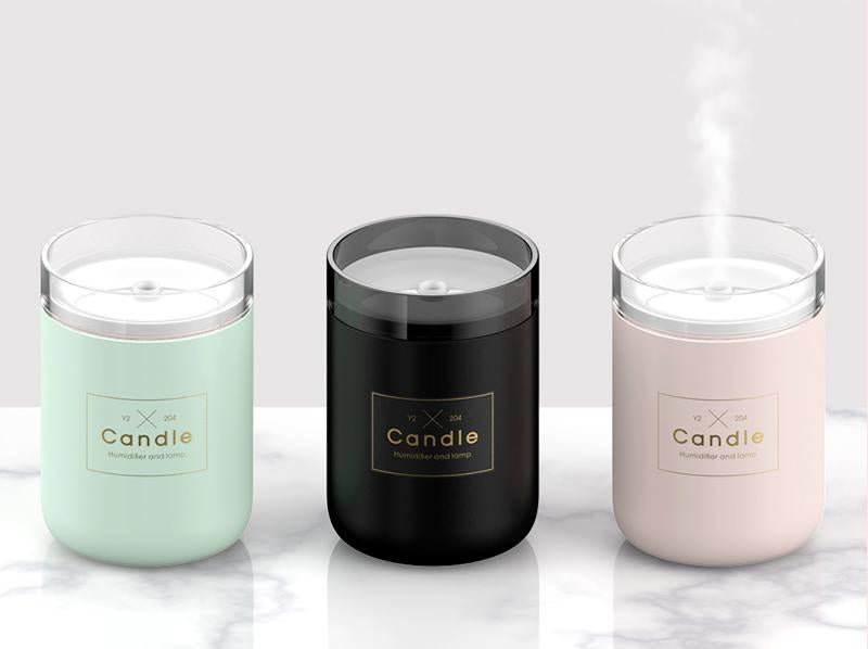 Mini USB Mute Air Imitation Candle Humidifier Diffuser