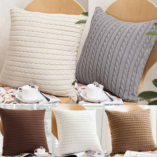 Knitting Fashion Throw Pillow Cases Cafe Sofa Cushion Cover Home Decor