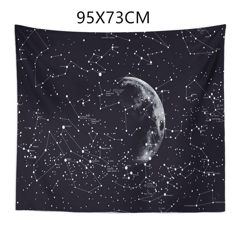 Constellation Tapestry Fantasy Starry Sky Blanket Galaxy Space Pattern