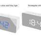 Digital LED multi-function mirror clock