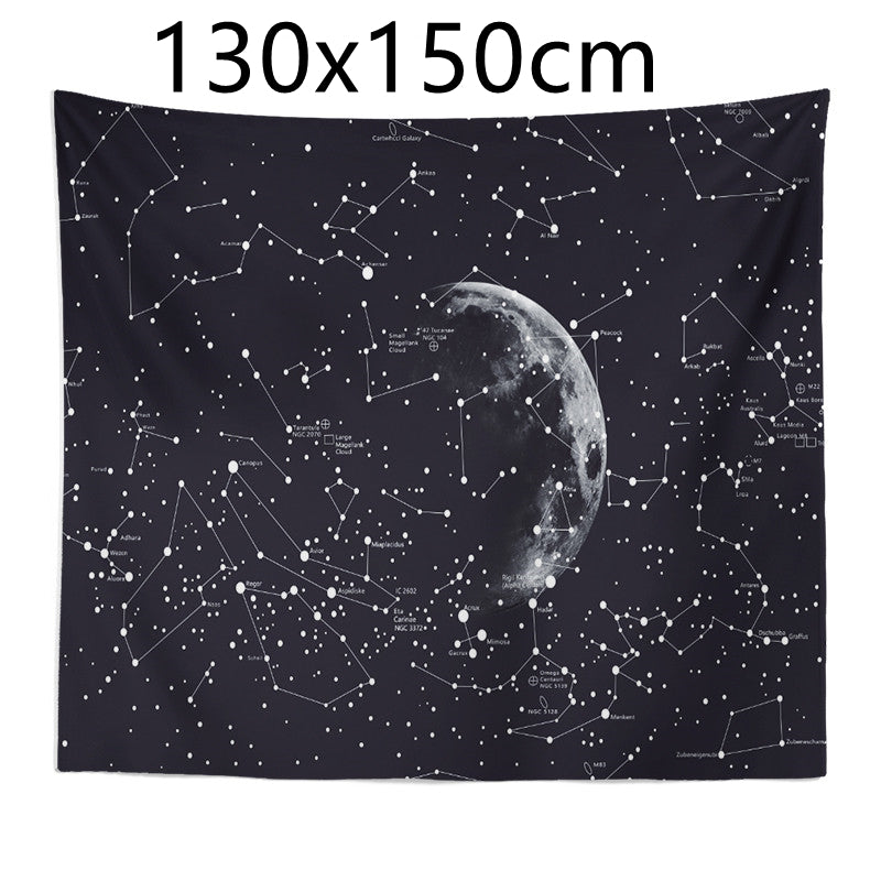 Constellation Tapestry Fantasy Starry Sky Blanket Galaxy Space Pattern