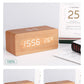 LED digital alarm clock wireless charging wooden clock