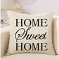 English alphabet linen sofa pillow
