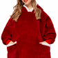 Winter TV Hoodie Blanket Winter Warm Home Clothes Women Men Oversized Pullover With Pockets