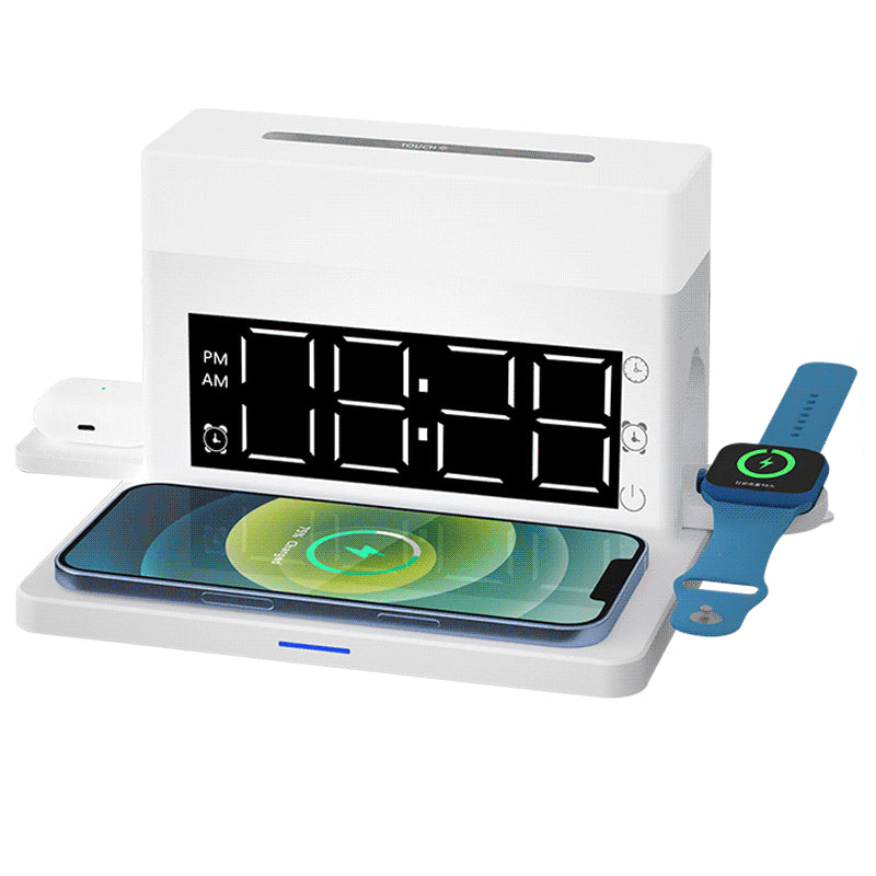 Night Light Clock Multifunctional Wireless Charger