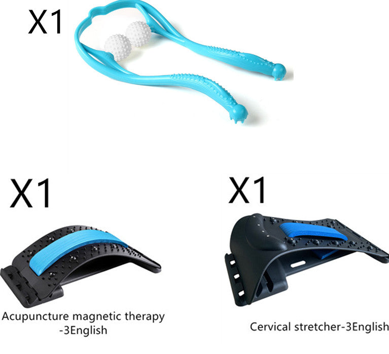 Neck Shoulder Stretcher Relaxer Cervical Chiropractic Traction Device Pillow For Pain Relief