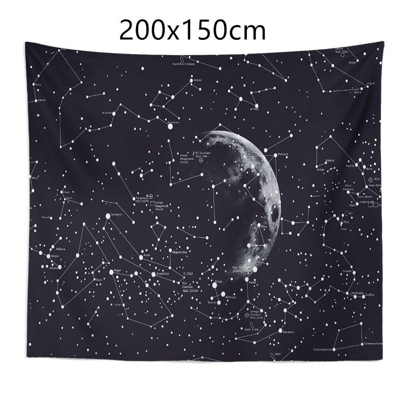 Constellation Tapestry Fantasy Starry Sky Blanket Galaxy Space Pattern