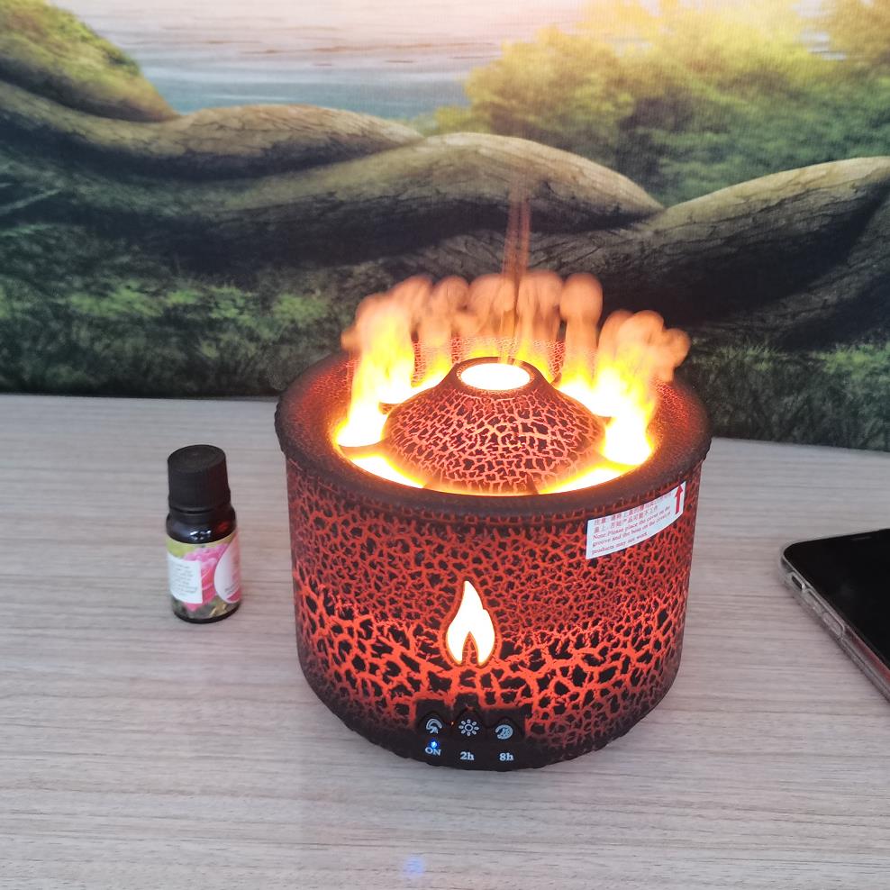 Jellyfish Fire Volcano Humidifier Air Diffuser Wholesale Portable Flame Oil  Esse